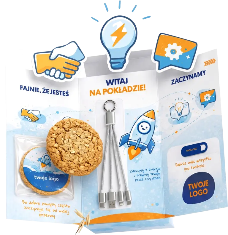 Zestaw welcomepack z kablem 3w1
